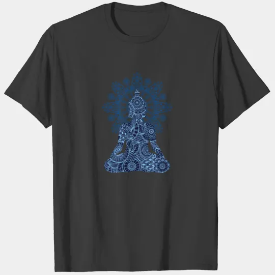 Buddha on Bohemian Mandala | Spiritual Om New Age T-shirt