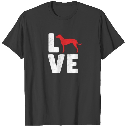 Rhodesian Ridgeback Heart Dog Lover Gift T-shirt