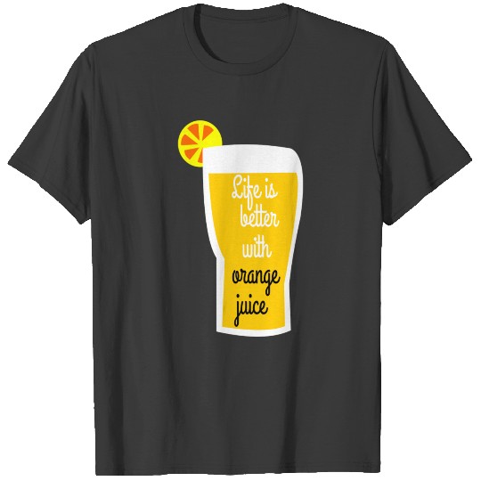 orange juice T-shirt