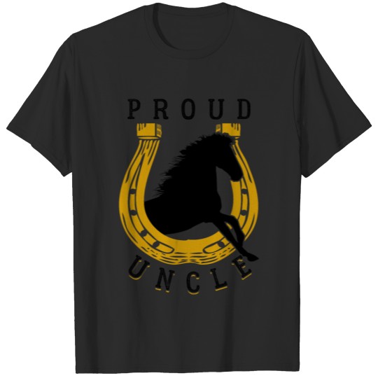 Discover Proud Uncle Horse Cool Stylish Gift T-shirt