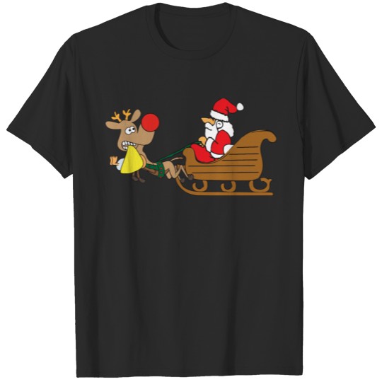 Santa Claus is delivering a baby T-shirt