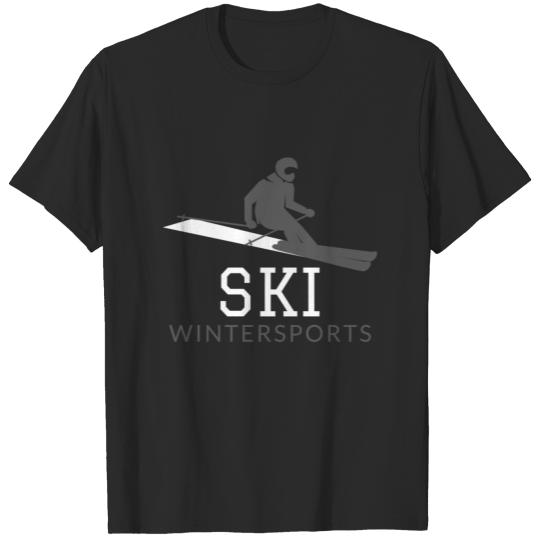 Discover Ski Winter Winter Sports Mountains Snow Hobby T-shirt