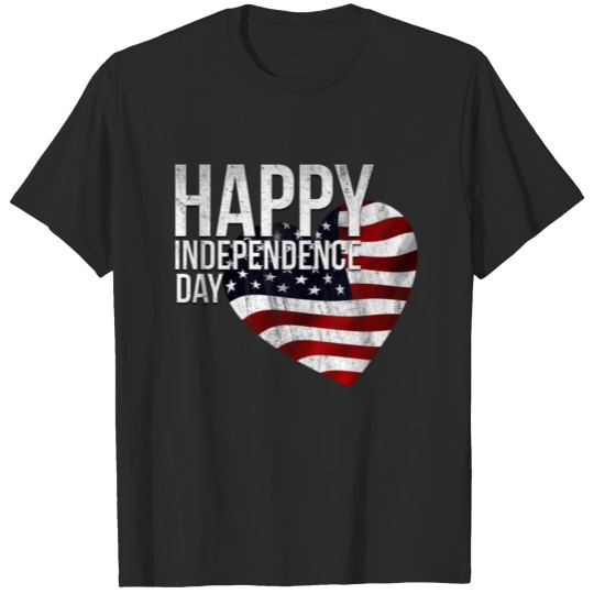 Discover 4th July Independence Day USA Flag T-shirt