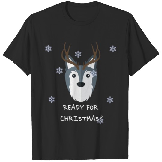 Discover Ready for Christmas Dog Reindeer Merry Gift Winter T-shirt