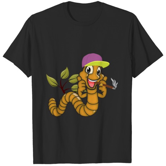 Discover Cool Party Earthworm With Cap T-shirt