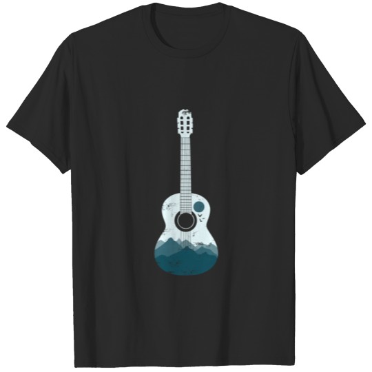 Discover Guitar Art Christmas Gift Birthday Kids Present T-shirt