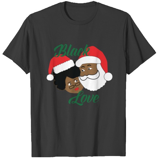 Black Santa & Mrs. Claus T-shirt