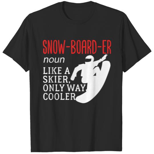 Snowboard Definition Ski Winter Christmas Gift T-shirt