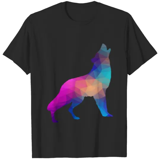 Discover Colorful Wolf T-shirt