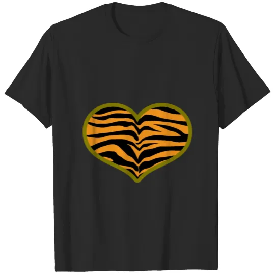 Discover Tiger Heart Gift Christmas Birthday Kids Gift T-shirt