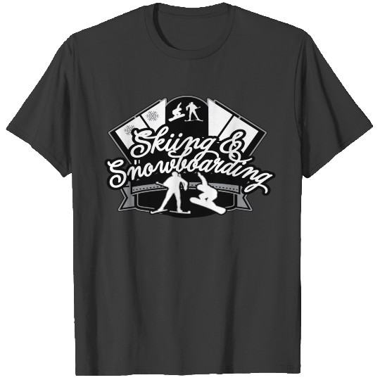 Skiing Snowboarding T-shirt