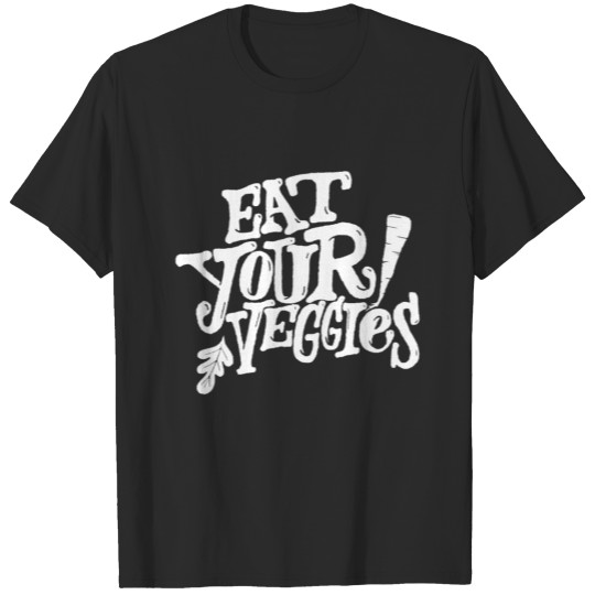 Discover Eat Your Veggies Lettering T-shirt