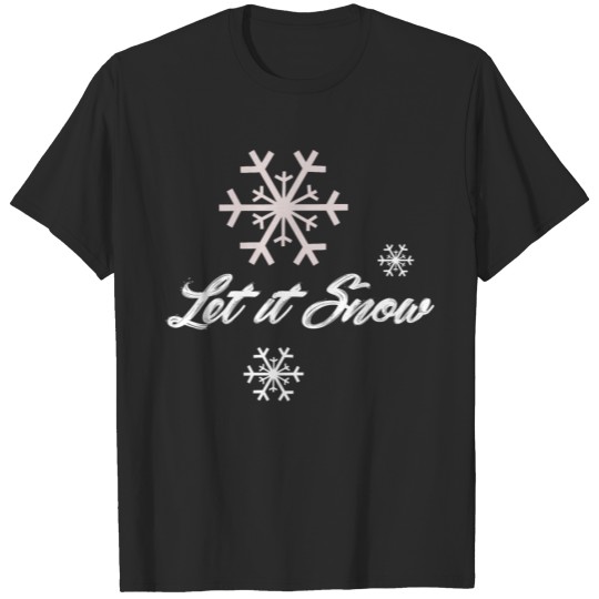Discover let it snow Winter Skiing gift idea freestyle T-shirt
