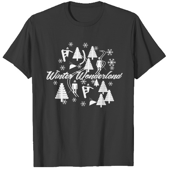 Winter Wonderland Winter Skiing gift idea freestyl T-shirt