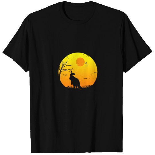 Kangaroo Sunset Australia Gift Aussie Christmas T-shirt