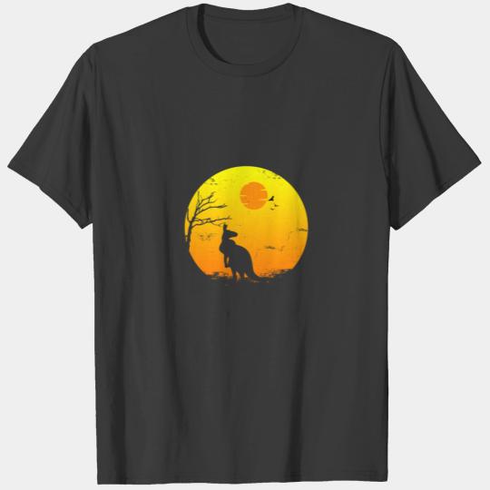 Kangaroo Sunset Australia Gift Aussie Christmas T-shirt