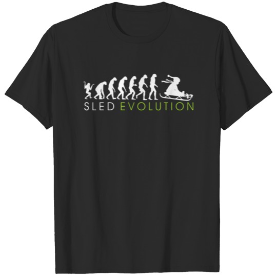 Discover Sled evolution winter, fun, gift, idea, present, T-shirt