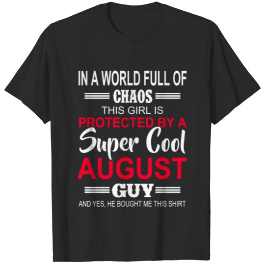 Discover super cool August guy T-shirt