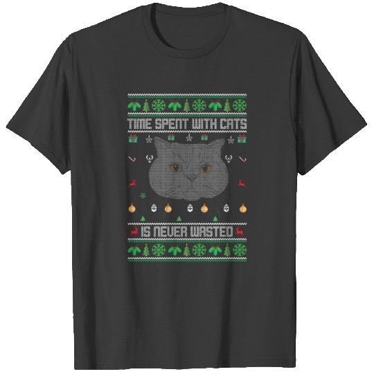 Ugly Cat Christmas Sweater T-shirt