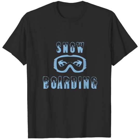 Discover snowboarding snow goggles boarder sport T-shirt