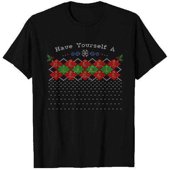 Argyle Elements Christmas T-shirt