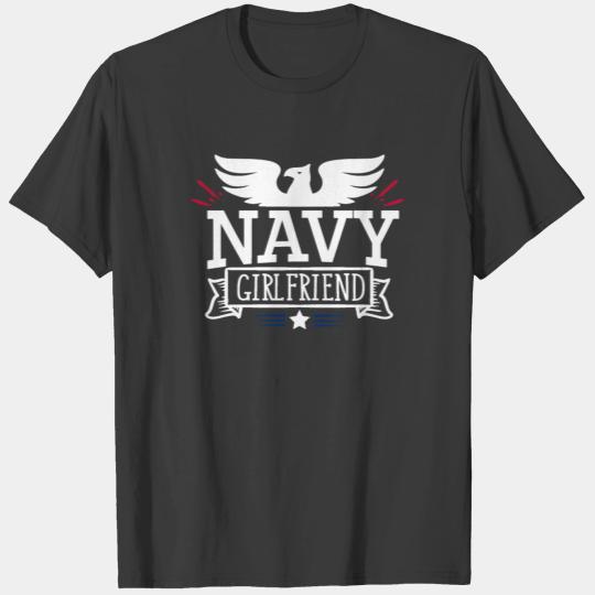 Proud US Navy Girlfriend T-Shirt - Patriots Design T-shirt