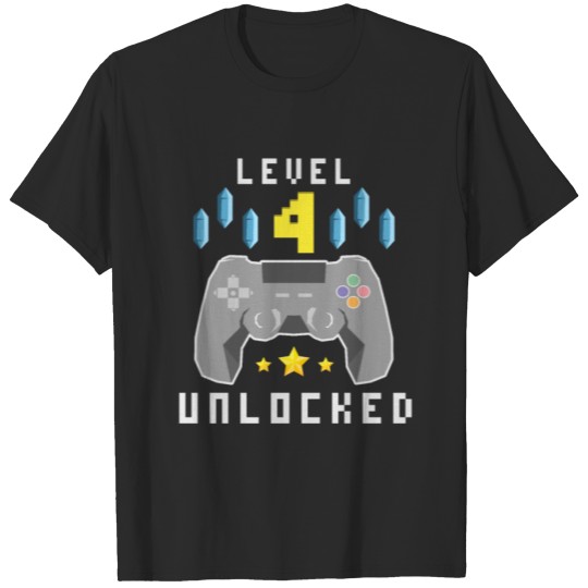 Discover Level 4 Unlocked - 4th Birthday Gift Design T-shirt