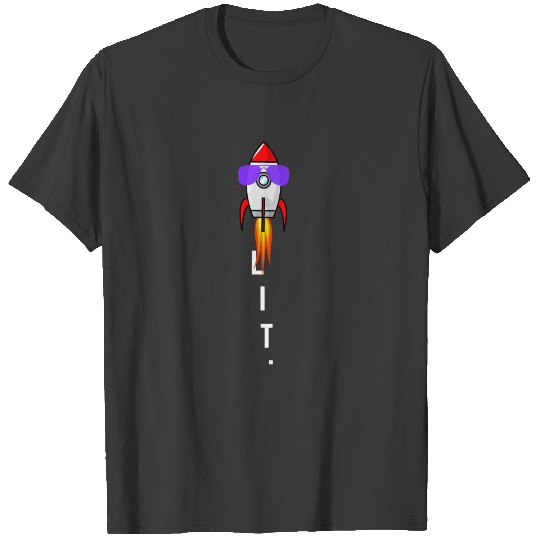 Cool Saying We Lit Fire Rocket Power Sunglasses T-shirt