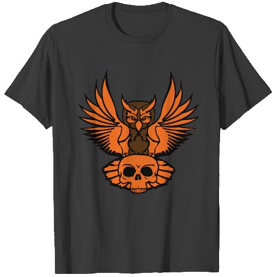dead skull skull skeleton horror halloween colored T-shirt