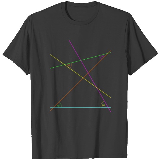 Neon Angle Geometry Maths Science Geek Nerdy T-shirt
