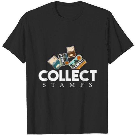 Discover Collect Stamps Gift Christmas Letter T-shirt