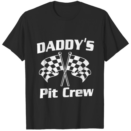 Discover Daddy s Pit Crew racing outfit racecar newborn bod T-shirt