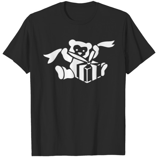 Discover Teddy Bear Opening A Present T-shirt