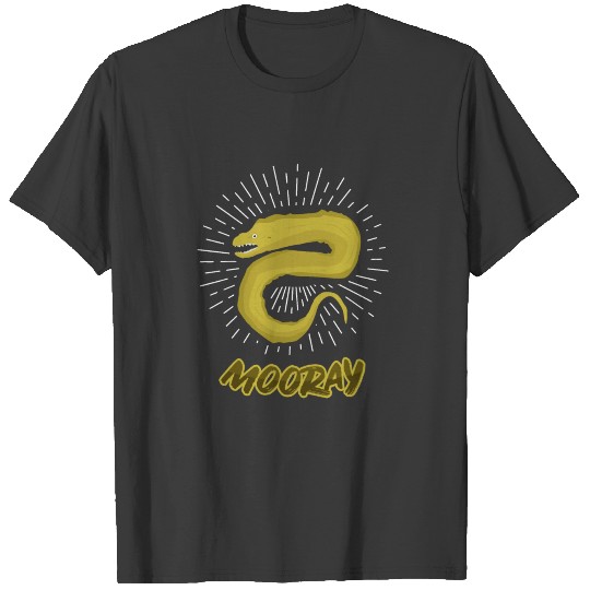 Discover Mooray Eel fish reef diver diving ocean gift T-shirt