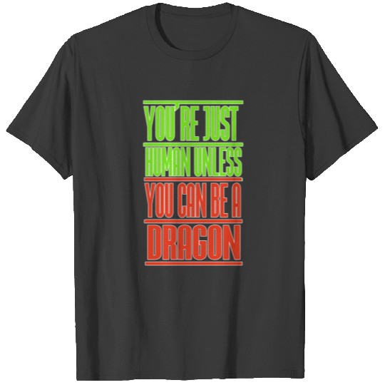 Gift Lucky Dragon Funny Saying Creative Design Tee T-shirt