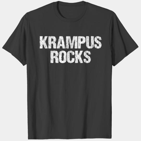 Krampus rocks - white type T-shirt