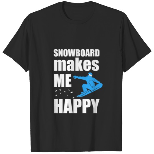 Discover Snowboard shredding deep snow T-shirt T-shirt