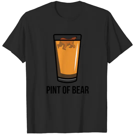 Discover Beer Pint of Bear Brown Lager Gift T-shirt