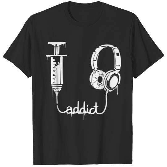 Discover Music addicted T-shirt