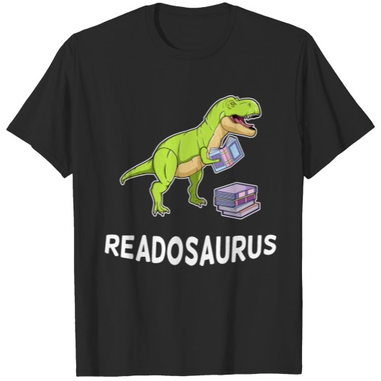 Discover Dinosaur Cartoon Reading Books Nerd Gift T-shirt