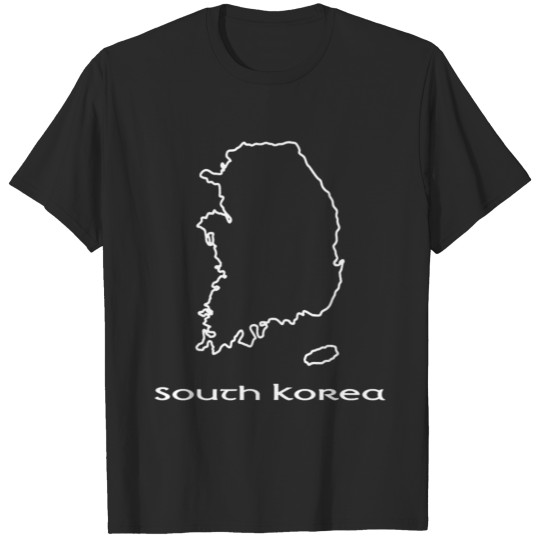Discover South Korea Map Map T-shirt