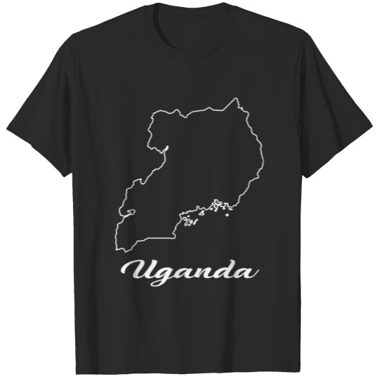 Discover Uganda Map Map T-shirt