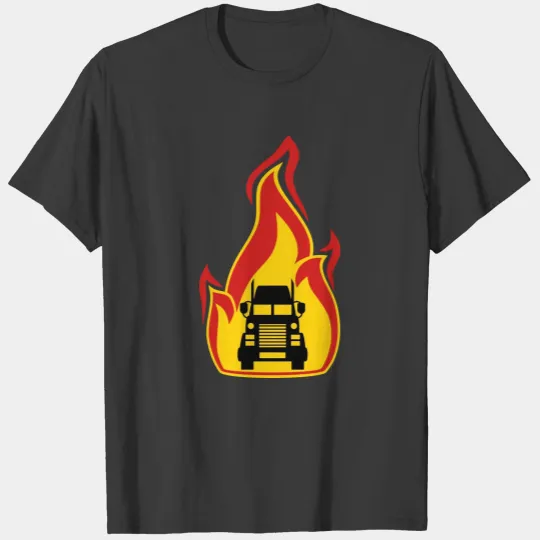 color graffiti drop truck truck wagon farmer drive T-shirt