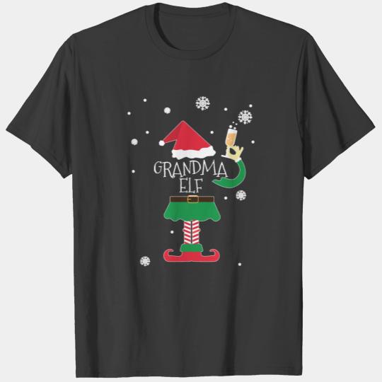 Grandma Elf Funny Christmas T-Shirt Gift T-shirt