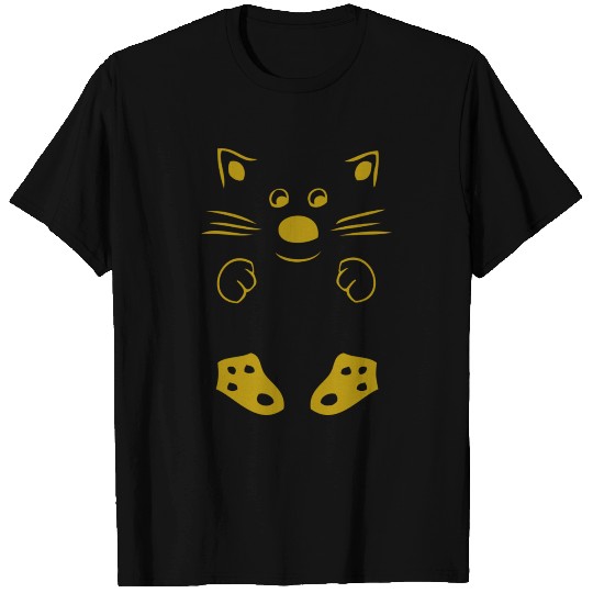 Awesome cat face with whiskers - gift idea present T-shirt