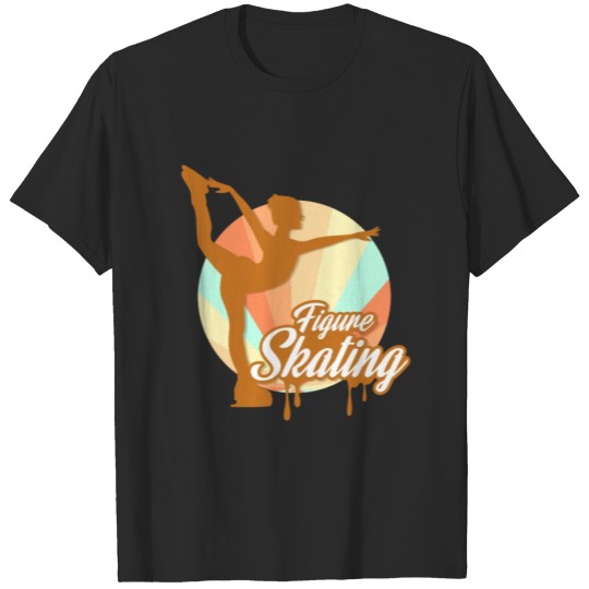 Discover Figure Skating Gift Idea Vintage Retro Sportsman T-shirt