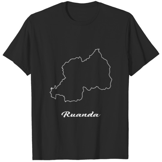 Discover Rwanda Map Map T-shirt