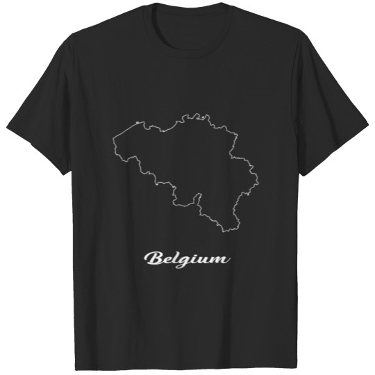 Discover Belgium map map T-shirt