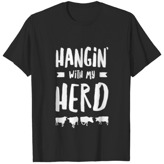 Discover Hanging With My Herd Cow Cute . Gift Awesome T-shirt