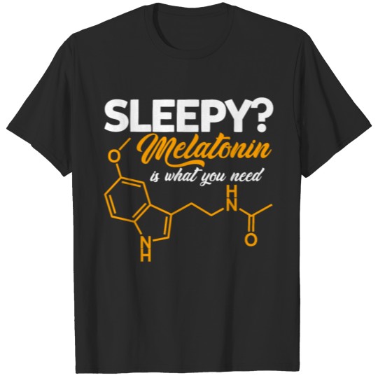 Discover Melatonin sleeping aid drug medicine T-shirt